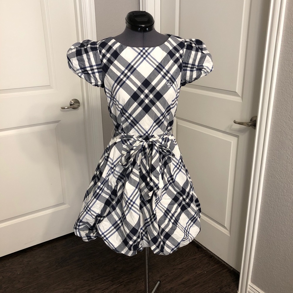 ❌Sold❌ Blue and White Plaid Dress